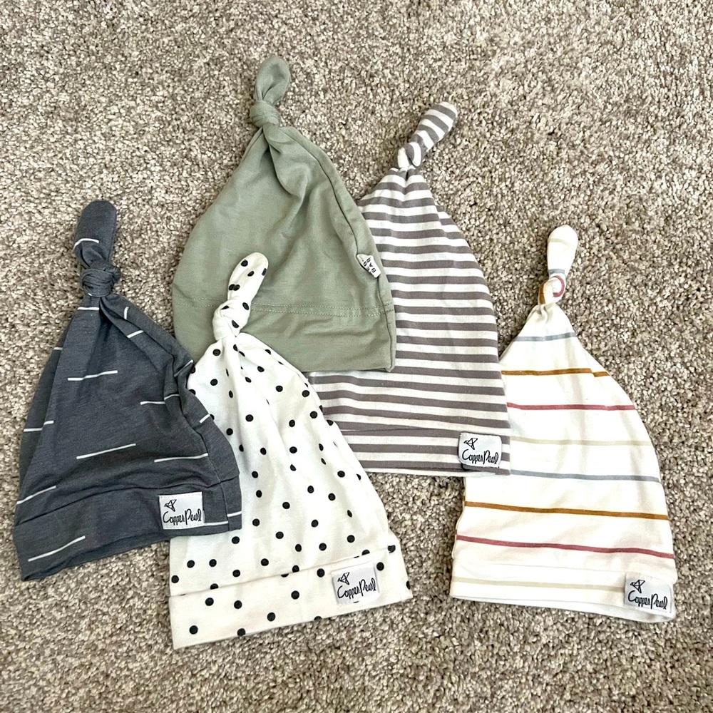 Copper Pearl Baby Hats